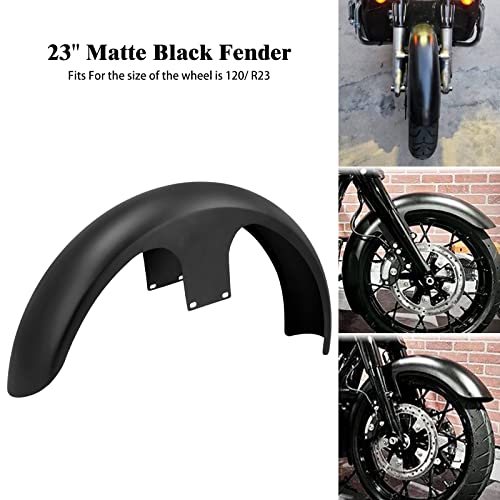 23-Inch Front Fender Fit for Harley Touring 1996-2023 - style: Matte Black 23inch 1996-2023