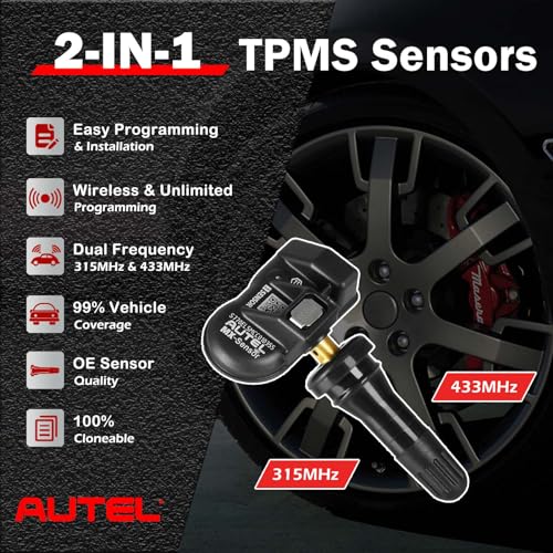 Autel TPMS Sensors, MX Sensor 315MHz/433MHz Set of 20 - size: Sensor Rubber 20pcs