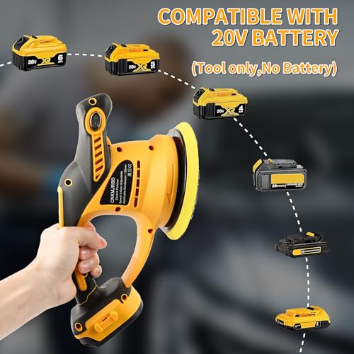 Cordless Buffer Polisher Compatible with DeWalt 20V Battery