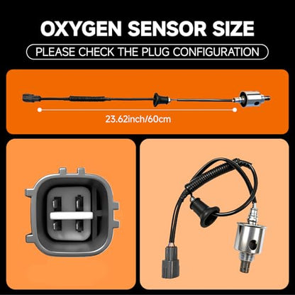 Downstream O2 Sensor Set | Direct Replacement for OE #234-4521 | Compatible with Lexus V6-2.5L/3.5L & V8-4.3L/5.0L | Direct-Fit Sensor for 2005-2014 Models - size: 234-4521
