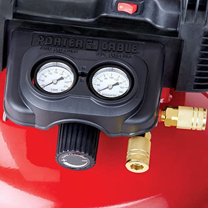PORTER-CABLE Portable Pancake Air Compressor, 6 Gallon, 150 Max PSI