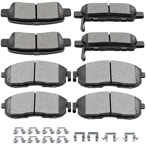SCITOO D815 D905 Front Rear Ceramic Brake Pads Sets For Nissan For Altima - size: Front D815 + Rear D905