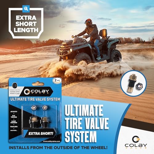 Colby Valve Ultimate Extra Short Metal Tire Valve Stems Replacement Kit - size: Extra Short