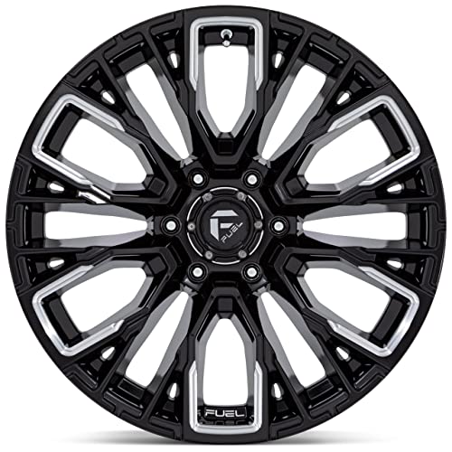FUEL OFF-ROAD D849 REBAR 17X9, 6X5.5, 5.04, 1mm GLOSS BLACK MILLED - D84917908450 - color: GLOSS BLACK MILLED, size: 17X9,6X5.5,1mm