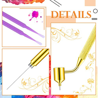 Tondiamo 100 Pack Touch up Paint Brushes 0.5mm Pen,Purple - color: Purple