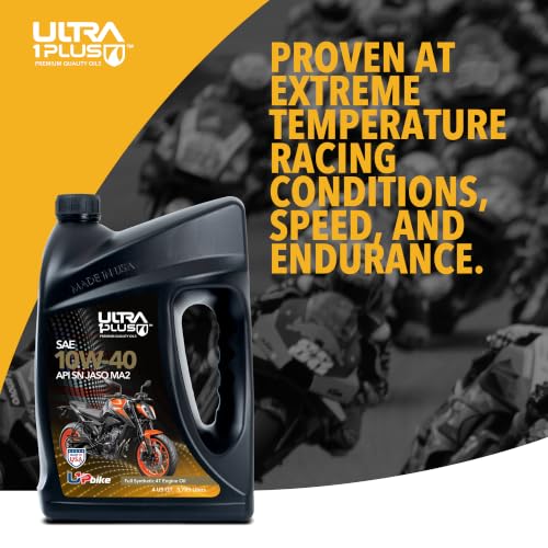4T 10W-40 Full Synthetic Motorcycle Oil JASO MA2 API SN 3 Quarts - size: 3 Quarts