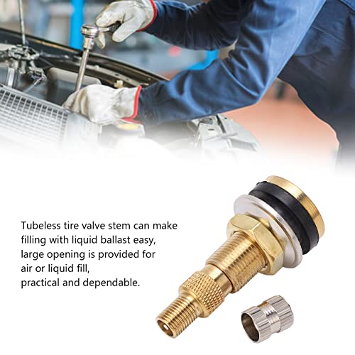 TR618A Tractor Air Liquid Valve Stems, Tubeless Clamp in Tire Valve Stem for Industrial Agricultural Wheels, Tractor, Grader (Pack of 10)