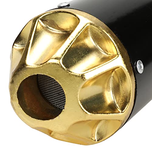 FVRITO High Performance Exhaust Pipe Muffler Silencer Assembly Kit for CRF50 XR50 Apollo DB-x14 x18 Chinese 70cc 110cc 125cc SSR Taotao DB14 DB10 Rocketa X-pro x8 Pit Dirt Bike Motocrosss Gold - color: Gold