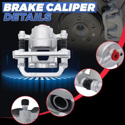 19B2780 19B2781 Rear Disc Brake Calipers Compatible with 2002-2018 Altima - size: Rear 19B2780+19B2781