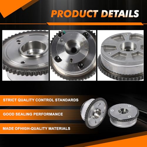 243702E020 Exhaust&Intake Camshaft Adjusters CVVT Sprocket 2pcs for Hyundai - color: 24370-2E020