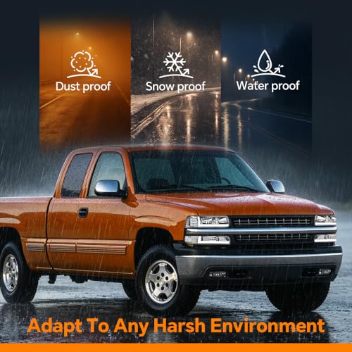 G-PLUS LED Headlights Fit Chevy Silverado 1999-2002/Fit Tahoe Suburban 1500 2500 2000-2006 Bumper Headlamps Left & Right - size: [LED Clear] 1999-2002 Silverado