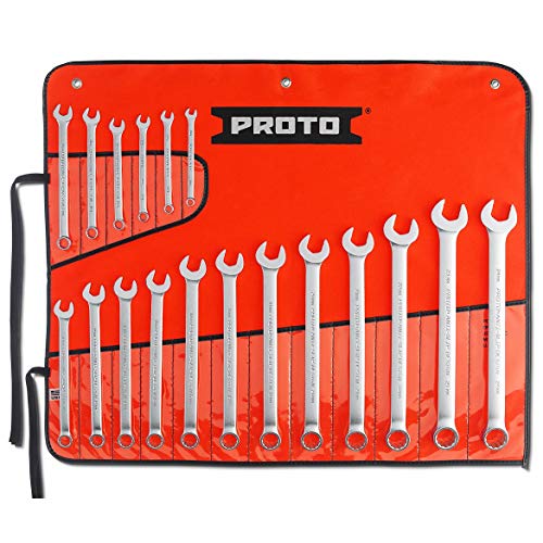 18 Piece Satin Metric Combination ASD Wrench Set 12 PT