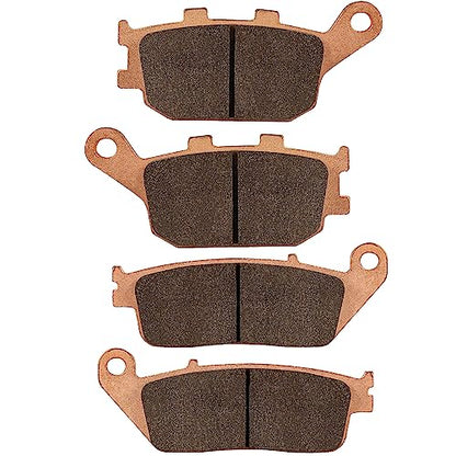 Sintered Brake Pads for Honda VTX1300 2004-2011/Shadow 1100/VT1300 CX Fury 2010-2021/VT1300 CR CS Sabre 2010-2014/VT1100C2 ACE Sabre 1995-2007 - style: Sintered Metal