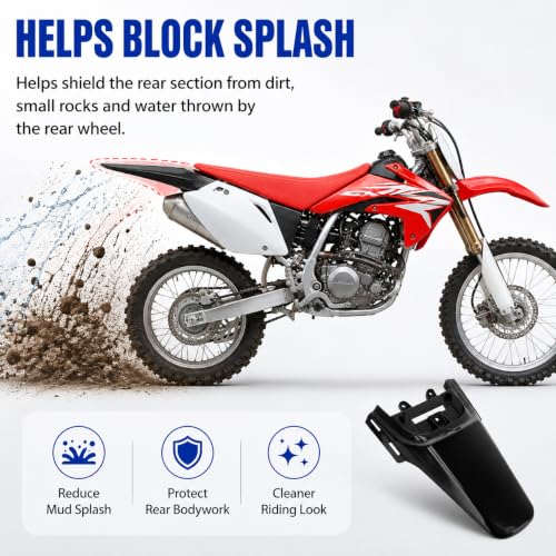 PSLER Motorcycle Rear Mudguard Fit for CRF50 XR50 110 125CC Dirt Pit Bikes