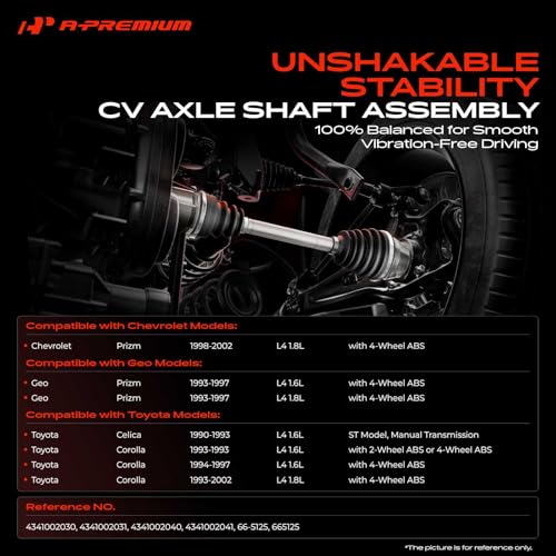 A-Premium Front Right Passenger Side CV Axle Shaft Assembly - style: Front Passenger Side