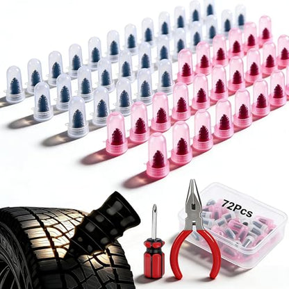 72Pcs Tire Plug Kit, Tire Repair Screws Flat Tire Repair Kit