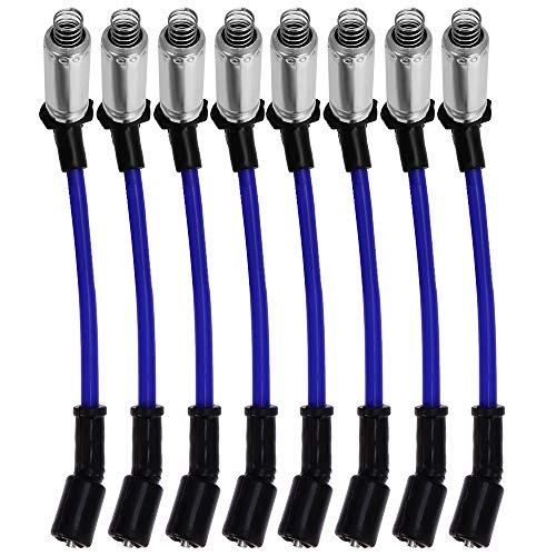10.2MM High Performance Spark Plug Ignition Wire Replacement for 2000-2009 Chevy, GMC, Isuzu, Hummer V8 48322R 48322 7831