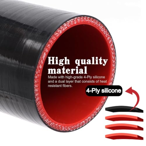 90 Degree Elbow Coupler Silicone Hose 4-Ply ID 2.25-inch(57mm) - size: 2.25 Inch