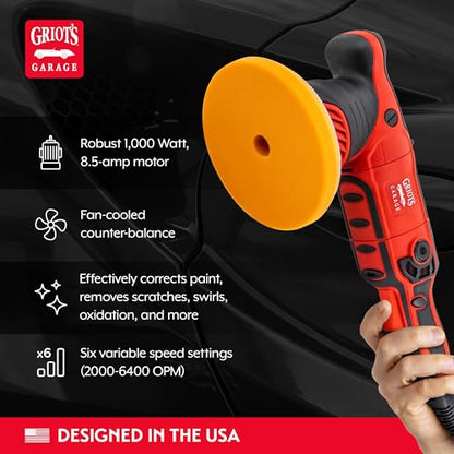 Griot's Garage G9 Random Orbital Polisher, 1000 W, Variable Speed - size: G9 Random Orbital Polisher