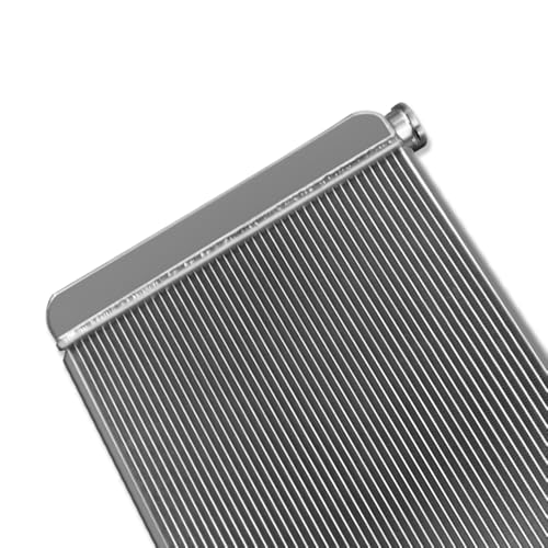 Universal 24" x 19" Aluminum 2 Rows Radiator For GM Chevy SBC BBC - size: 24" x 19"