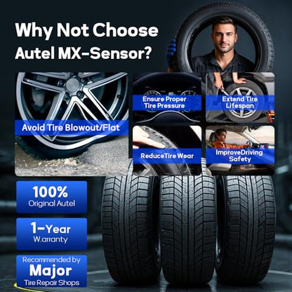 Autel MX-Sensor 20 Pack TPMS Sensors 2-in-1 315/433MHz Press-in Rubber Stem