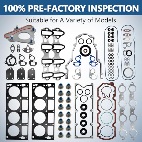NON-AFM 5.3 Camshaft Kit Fit for 2007-2013 Chevrolet Avalanche Silverado 1500 Tahoe Trailblazer, GMC Sierra Yukon Envoy, Buick SAAB Isuzu, w/Head Gasket Valley Cover Gasket # ES72220
