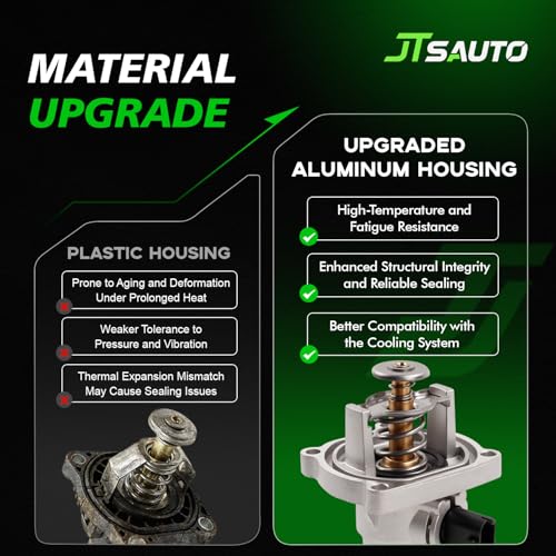 Engine Coolant Thermostat Housing Assembly for 1.8L Cruze Trax Sonic - size: 902821(Upgrade Aluminum)