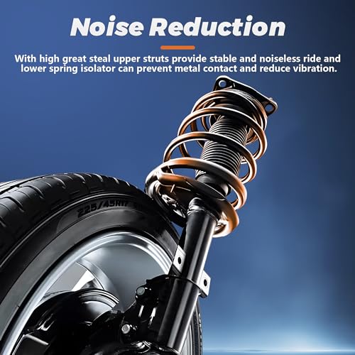 KUIPERAUTO 172144 172143 Complete Front Struts Coil Spring Assembly Compatible for 2002 2003 2004 2005 2006 CR-V LX EX SE 2.4L Front Pair Set Replacement Shock Absorbers - size: 2x Front Struts, style: 2002-2006