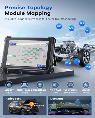 MUCAR 892BT PRO OBD2 Scanner with Topology Map, AI-Assisted Diagnostic Tool