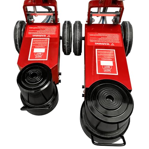 50 Ton Heavy Duty Horizontal Pneumatic Hydraulic Lift Fit, Truck Lift Jack with A Lifting Range of 7.6"-14.5 Inches, for Garages and Repair Shops (KT-J50T)