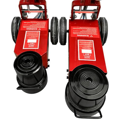 50 Ton Heavy Duty Horizontal Pneumatic Hydraulic Lift Fit, Truck Lift Jack with A Lifting Range of 7.6"-14.5 Inches, for Garages and Repair Shops (KT-J50T)