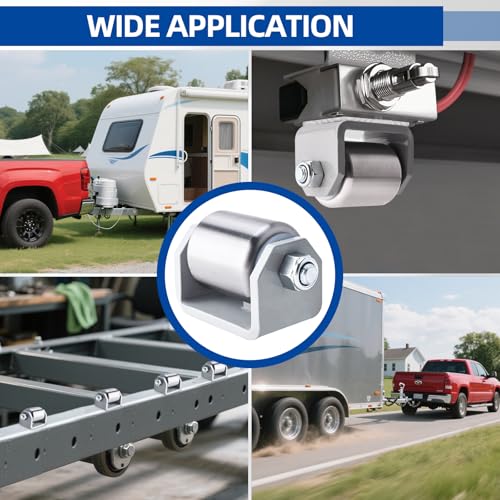 2 Pack 2" Weld-On Trailer Skid Wheels, Heavy Duty Steel Rollers - size: 2 Pack