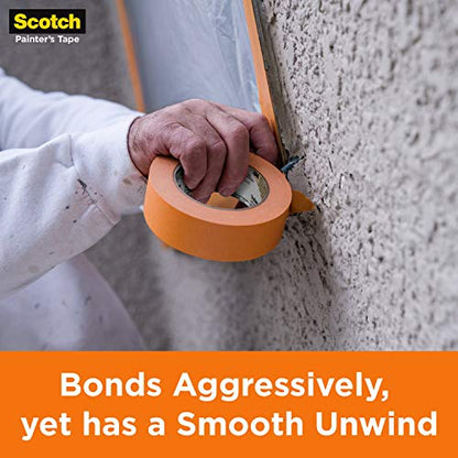Scotch Heavy Duty Painter's Tape, 0.94 in x 60.1 yd, for Use On Vinyl, Carpet, Metal, & Plastic, Indoor & Outdoor Masking Tape, Bonds Aggressively, 3-Day Clean Removal, 1 Roll (2020+-24AP) - size: 0.94" Width, style: 1 Roll
