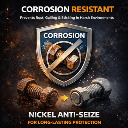 Realth Nickel Anti-Seize Lubricant 1 oz. High Temp Anti Seize Grease - color: Nickel, size: 30g