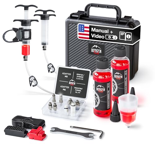 Borgen Brake Bleeding Kit PRO - for Shimano, Tektro & TRP Disc Brakes