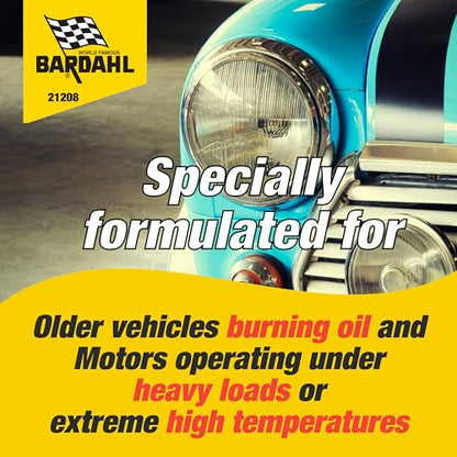 Bardahl Engine Protection Motor Oil Additive Zinc ZDDP High Mileage 12 oz