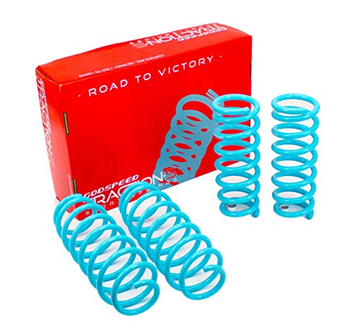 Godspeed LS-TS-II-0006 Traction-S Performance Lowering Springs, Reduce Body Roll, Improved Handling, Set of 4, compatible with Infiniti Q50 (V37) 2014-18 (AWD)