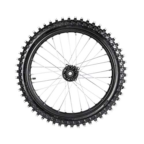 TDPRO Front 70/100-19 Wheel Tire and Rim Inner Tube With 15mm Bearing Assembly for Pit Pro Trail Dirt Bike - size: Front 19in