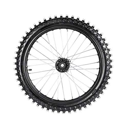 TDPRO Front 70/100-19 Wheel Tire and Rim Inner Tube With 15mm Bearing Assembly for Pit Pro Trail Dirt Bike - size: Front 19in