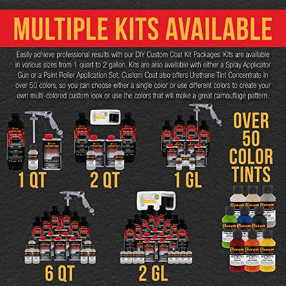 Custom Coat Haze Gray Spray-On Urethane Truck Bed Liner Kit, 2 Gallons