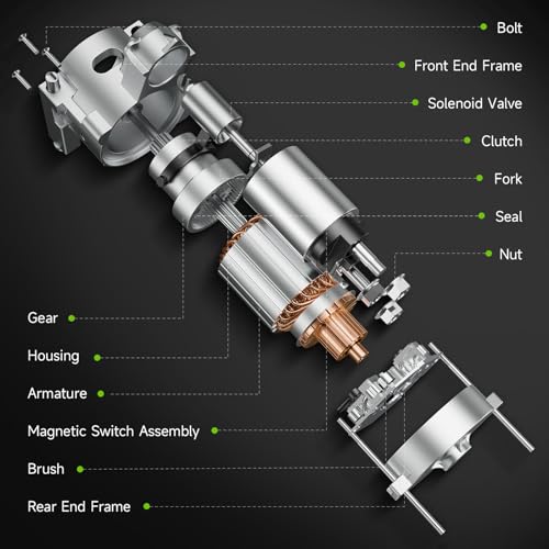 New Starter Compatible with 2002-2005 Chevrolet Cavalier 2.2L, 2004-2007 Malibu, Cobalt 2005-2007 2.0L 2.2L 2.4L, 2003-2007 Saturn Ion Vue, Compatible with Pontiac Sunfire Grand Am 336-1933A SDR0277