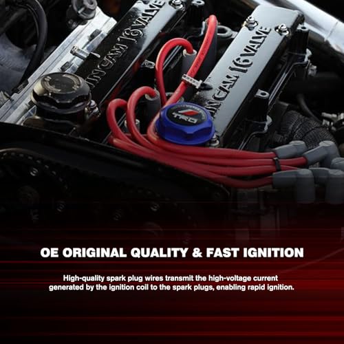 Techie 8 Pcs Spark Plug Wires M8-48322 for Chevy Silverado GMC Yukon - style: TIWS3475