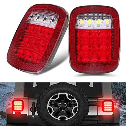 LIMICAR Trailer Tail Lights, 22 LED Stop Turn Backup Lights, 2 Pack