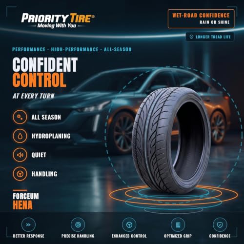 Forceum Hena All-Season Passenger Car High Performance Radial Tire-215/50R17 215/50ZR17 215/50/17 215/50-17 95W Load Range XL 4-Ply Bsw UTQG 400AA - size: 215/50R17