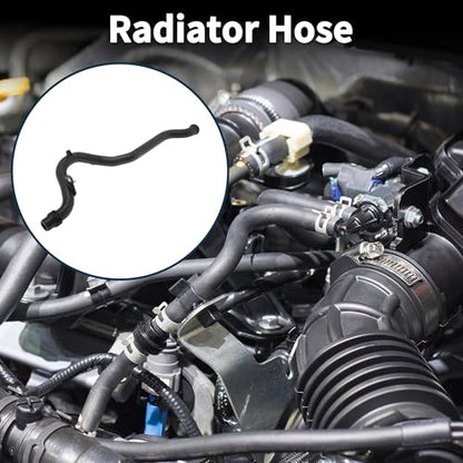 Radiator Hose Heater Hose for Audi A6 Quattro 3.0L 2009-2015 No.06E121065N/06E121065AA Plastic Coolant Pipe Black 1 Pc