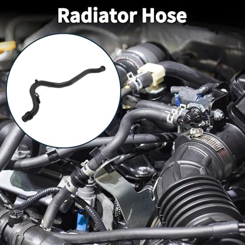 Radiator Hose Heater Hose for Audi A6 Quattro 3.0L 2009-2015 No.06E121065N/06E121065AA Plastic Coolant Pipe Black 1 Pc
