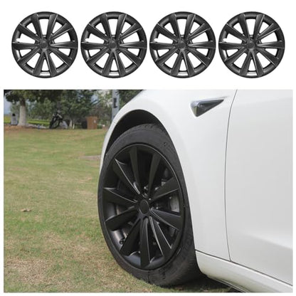Wheel Cover for Tesla Model 3 (2017-2023) 18 Inch Blade Style Replacement Hub Caps 4PCS Full Rim Hubcaps for Car Accessories - size: 18 inch, style: M3-Legacy-Blade Style