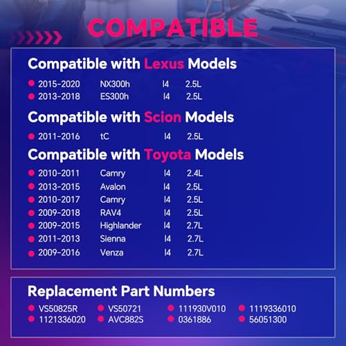 Valve Cover Gasket for Lexus Scion Toyota 2.4L 2.5L 2.7L VS50825R - size: VS50825R