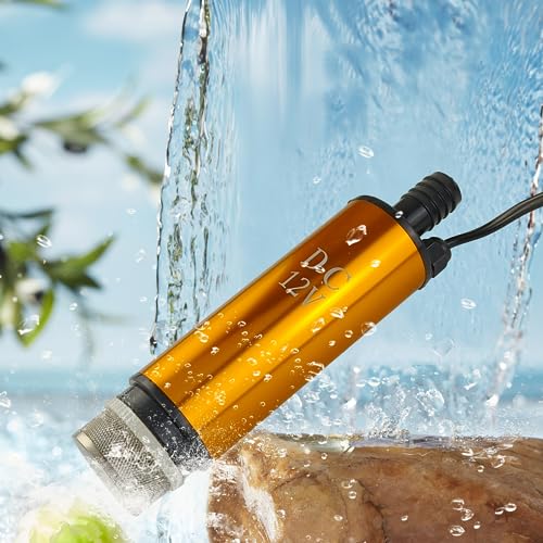 12V 80W Submersible Transfer Pump Water Diesel Oil for Auto Marine Farm