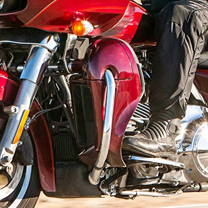 XFMT Lower Fairing Motorcycle Lower Vented Leg Fairing with Glove Box Fit For 1983-2013 Harley Touring Road King Street Glide Electra Glide Ultra Classic, Red - color: Red For Harley Touring '83-'13